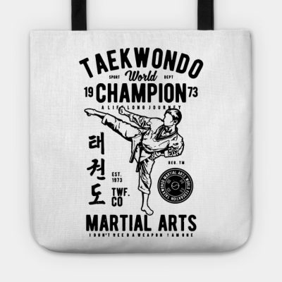 Taekwondo World Champion Tote Official Taekwondo Merch