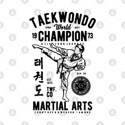 Taekwondo World Champion Throw Pillow Official Taekwondo Merch