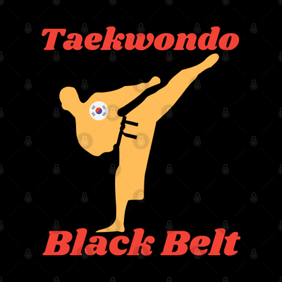 Taekwondo Black Belt Throw Pillow Official Taekwondo Merch