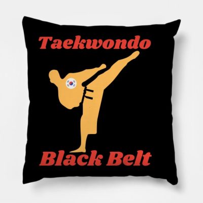 Taekwondo Black Belt Throw Pillow Official Taekwondo Merch