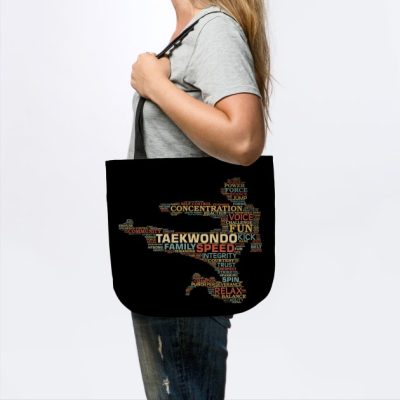 Taekwondo Tae Kwon Do Korean Martial Arts Word Clo Tote Official Taekwondo Merch