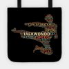 Taekwondo Tae Kwon Do Korean Martial Arts Word Clo Tote Official Taekwondo Merch