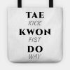 Taekwondo Minimalist Tote Official Taekwondo Merch