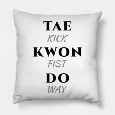 Taekwondo Minimalist Throw Pillow Official Taekwondo Merch