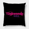 Taekwondo Logo Throw Pillow Official Taekwondo Merch