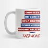 Tenets Of Taekwondo Mug Official Taekwondo Merch