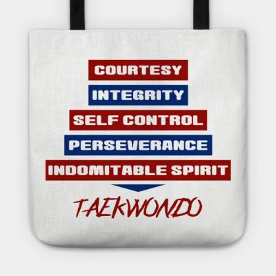 Tenets Of Taekwondo Tote Official Taekwondo Merch