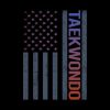 American Flag Taekwondo Tae Kwon Do Taekwon Do Throw Pillow Official Taekwondo Merch