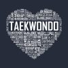 Love Taekwondo Heart Crewneck Sweatshirt Official Taekwondo Merch