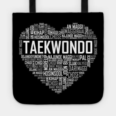 Love Taekwondo Heart Tote Official Taekwondo Merch