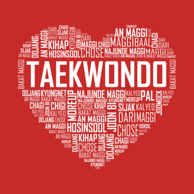 Love Taekwondo Heart Tank Top Official Taekwondo Merch