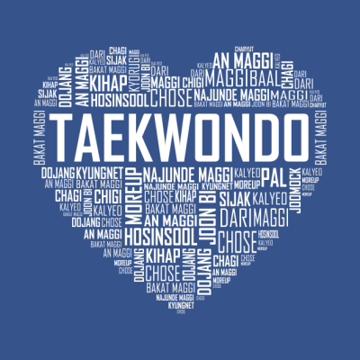 Love Taekwondo Heart T-Shirt Official Taekwondo Merch