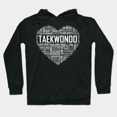 Love Taekwondo Heart Hoodie Official Taekwondo Merch