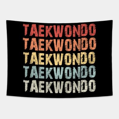 Retro Taekwondo Tapestry Official Taekwondo Merch