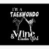 Taekwondo - Taekwondo And Wine Kinda Girl Tapestry Official Taekwondo Merch