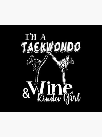 Taekwondo - Taekwondo And Wine Kinda Girl Tapestry Official Taekwondo Merch