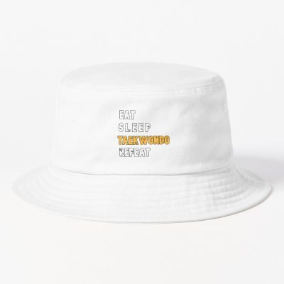 Eat Sleep Taekwondo Repeat Bucket Hat Official Taekwondo Merch