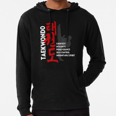 Taekwondo Tenets Martial Arts Graphic Hoodie Official Taekwondo Merch