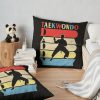 Taekwondo Dad Vintage Throw Pillow Official Taekwondo Merch