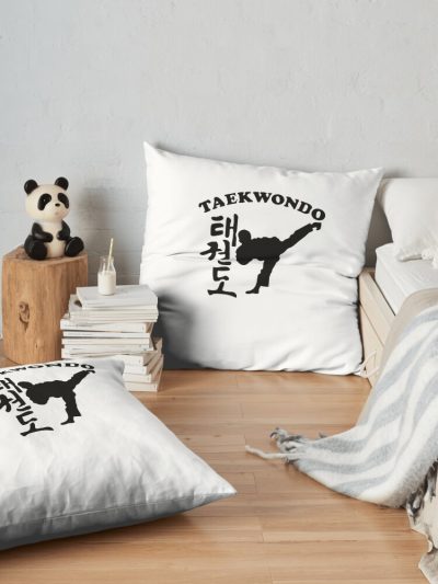 Taekwondo Shirt Throw Pillow Official Taekwondo Merch