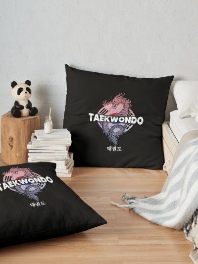 Funny Taekwondo Quote Taekwondo Quotes Throw Pillow Official Taekwondo Merch