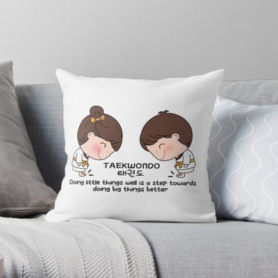 Taekwondo Kids Throw Pillow Official Taekwondo Merch