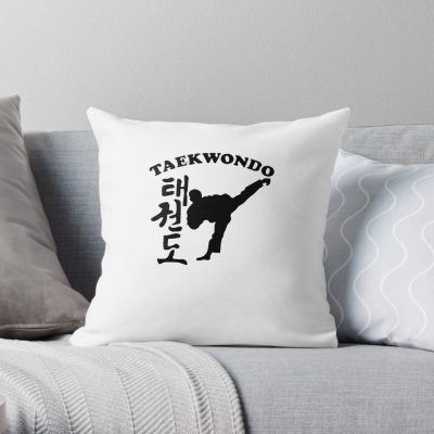 Taekwondo Shirt Throw Pillow Official Taekwondo Merch