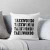 Taekwondo Word Throw Pillow Official Taekwondo Merch