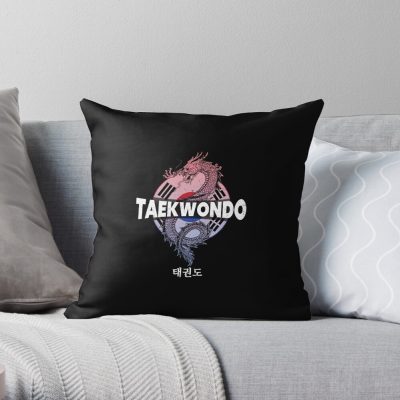 Funny Taekwondo Quote Taekwondo Quotes Throw Pillow Official Taekwondo Merch