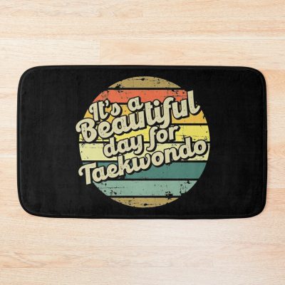 It'S A Beautiful Day For Taekwondo Bath Mat Official Taekwondo Merch