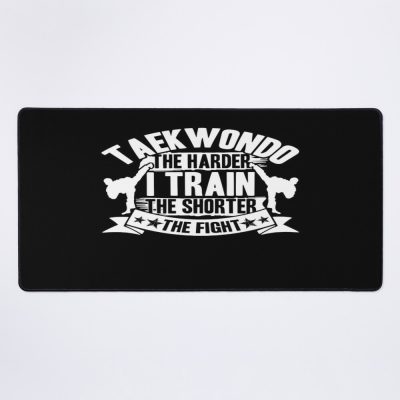 Taekwondo -Taekwondo Train Harder Mouse Pad Official Taekwondo Merch