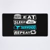 Taekwondo  Eat Sleep Blue Mouse Pad Official Taekwondo Merch