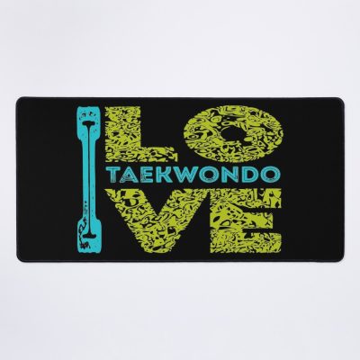 Taekwondo Quote , I Love  Taekwondo | Perfect Gift| Taekwondo Mouse Pad Official Taekwondo Merch