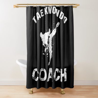 Taekwondo Coach Shower Curtain Official Taekwondo Merch