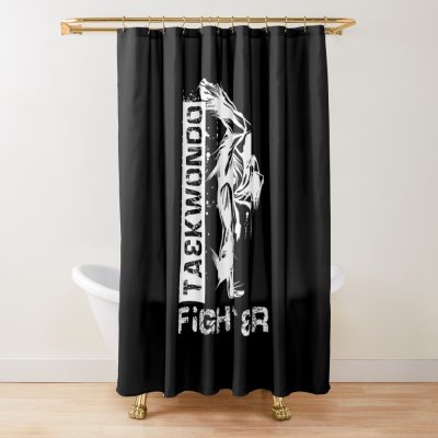 Taekwondo Fighter Shower Curtain Official Taekwondo Merch