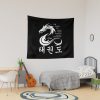 Martial Arts Dragon With Korean Taekwondo Symbols And 5 Tkd Tenets Tapestry Official Taekwondo Merch