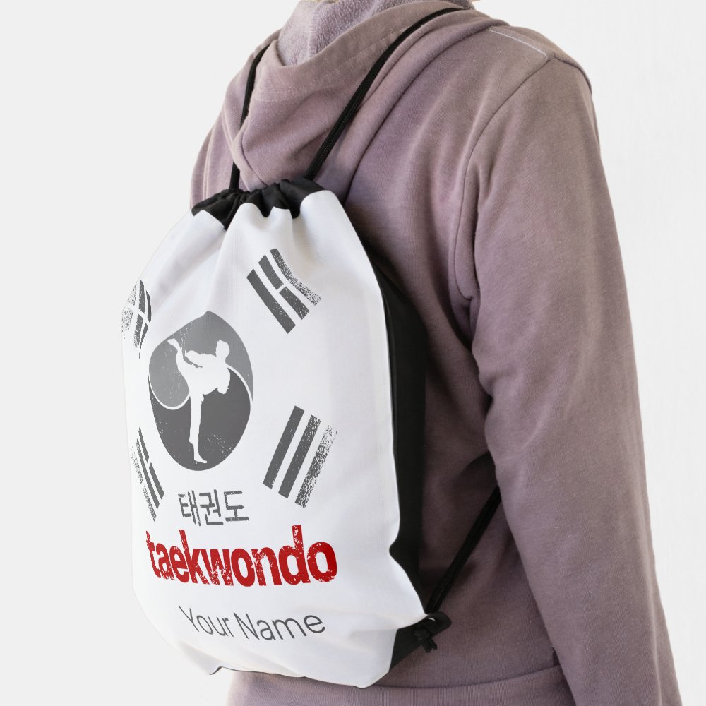 taekwondo retro korea flag martial arts vintage drawstring bag rdd3c320f7b0547cc9310031dbdb6c6b4 qwkt5 1000 - Taekwondo Gifts