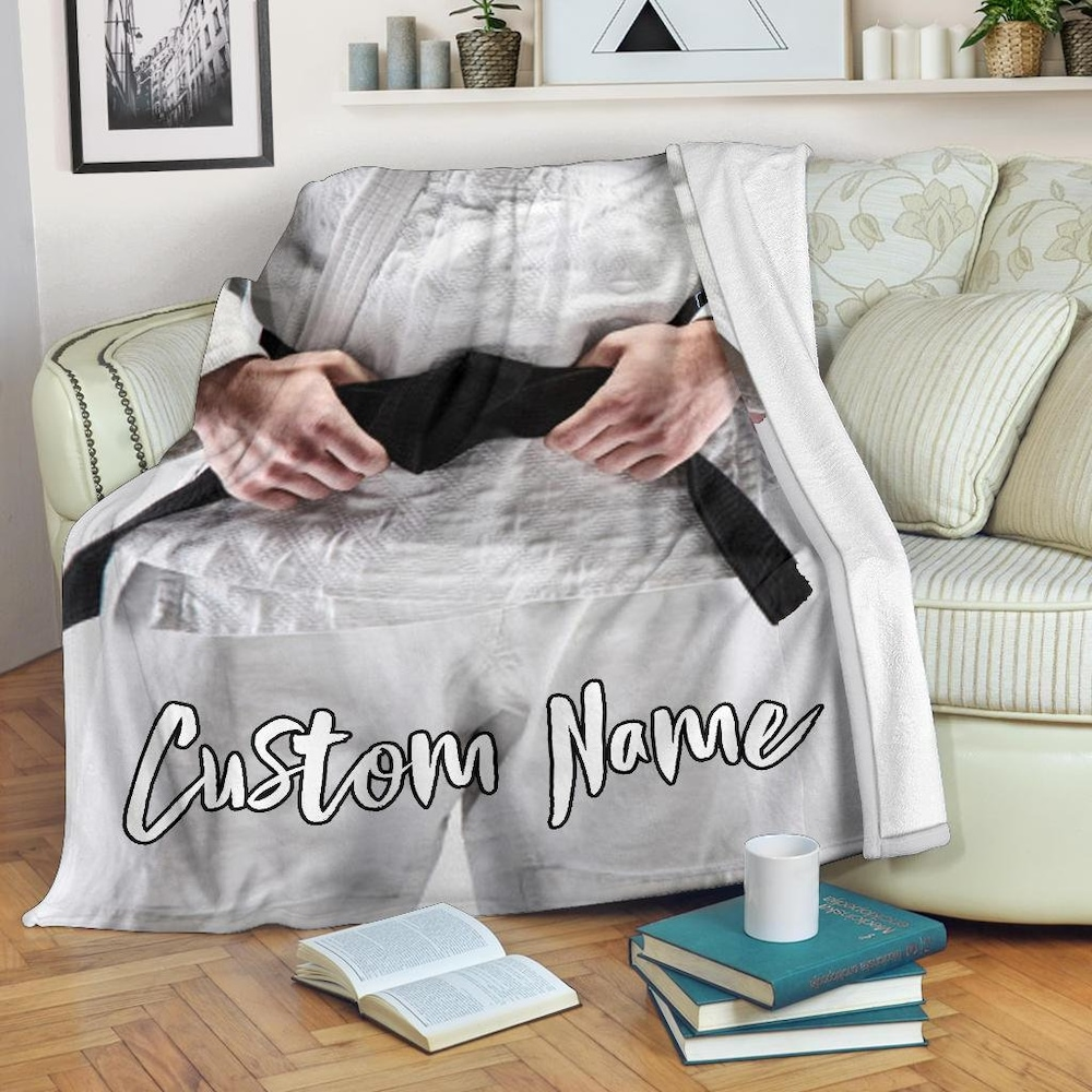 Taekwondo Belt Personalized Blanket