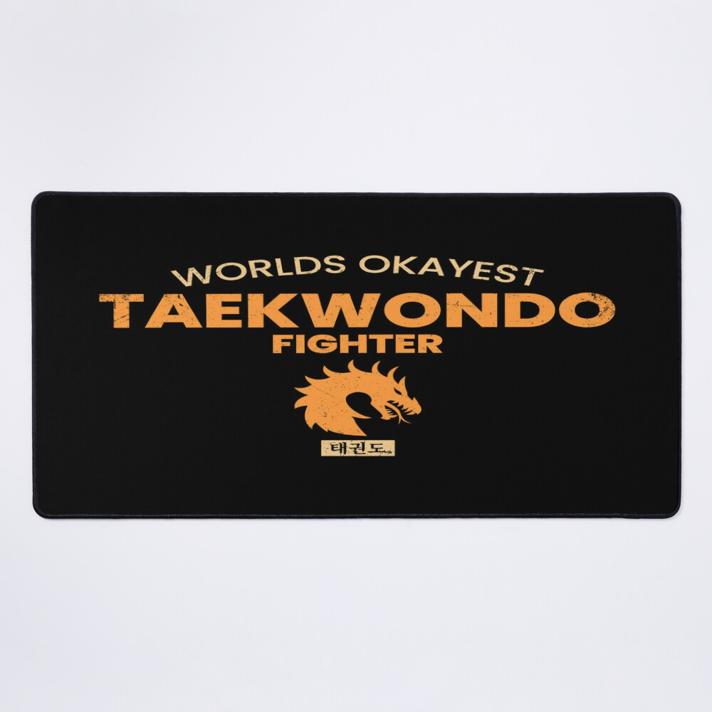 Taekwondo Fighter Quote Mouse Pad