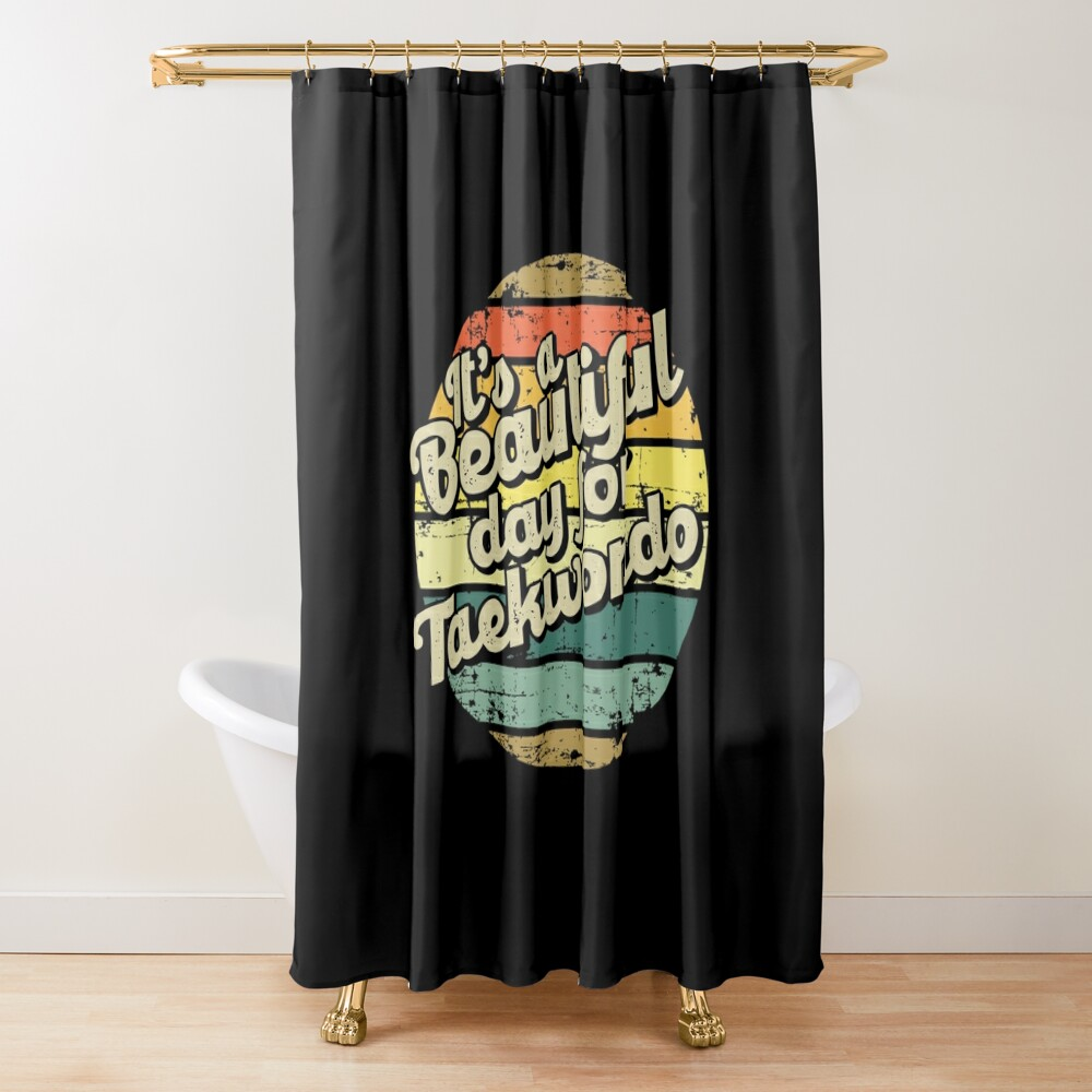 It’s A Beautiful Day Taekwondo Shower Curtain