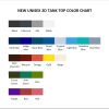 tank top color chart - Taekwondo Gifts